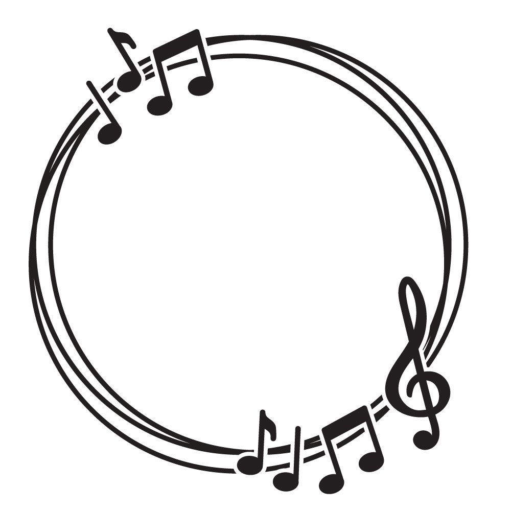 Musical notes frame|D-1240397|Regular Cut