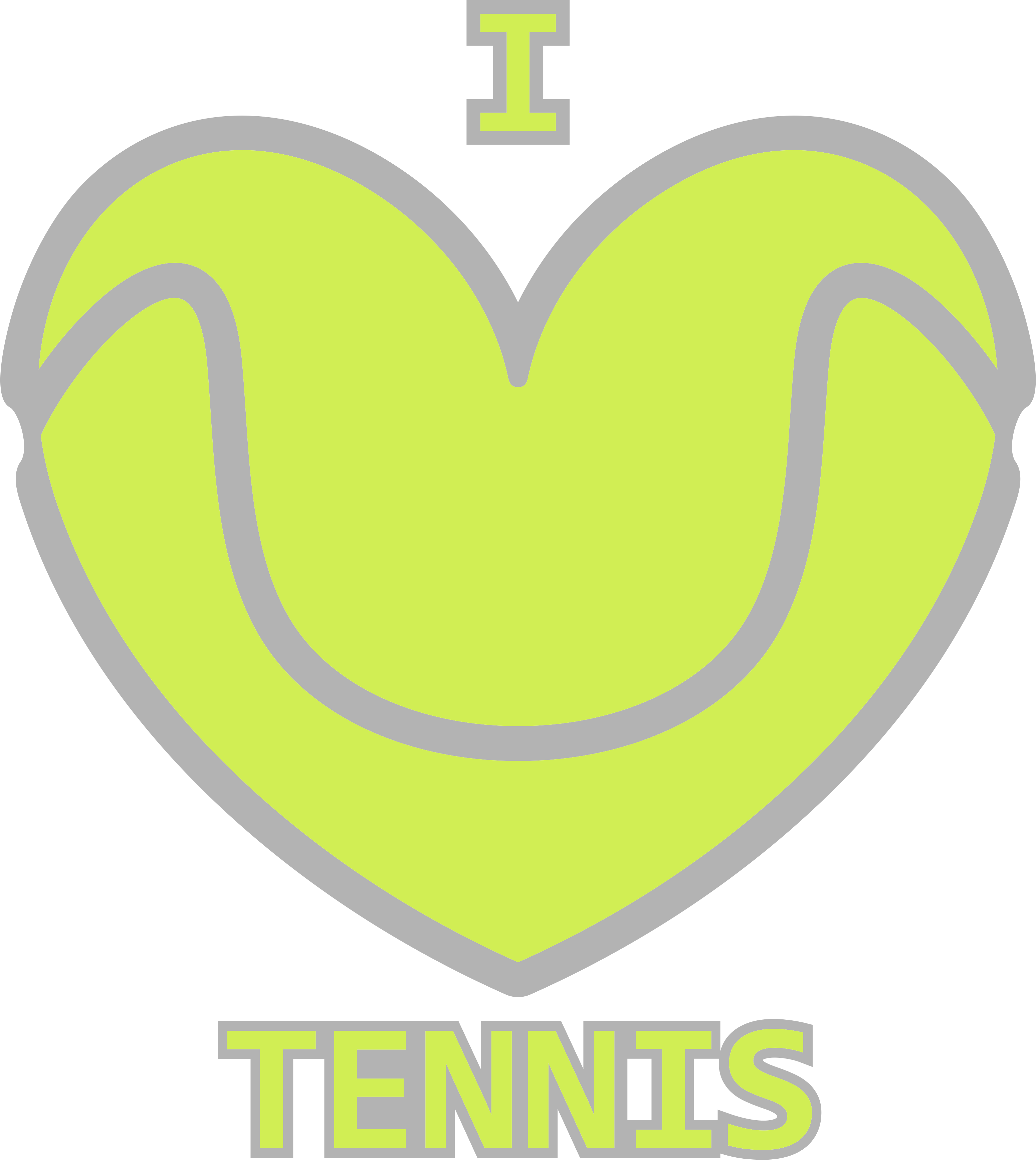 人気が高い i love Cut tennis|D-1265545|Regular エプロン・三角巾