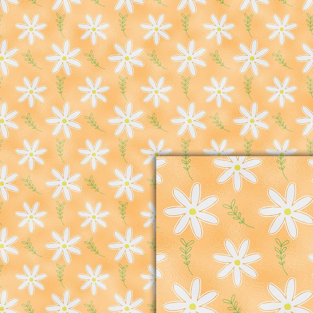 ビュフェ アート作品「Orange Daisys」Hibell Art 証明付き