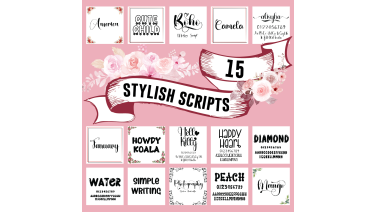 15 stylish script