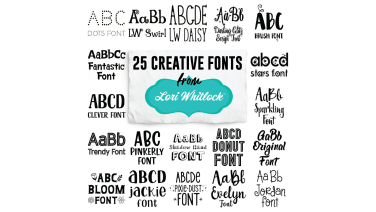 Lori Whitlock 25 Creative Fonts