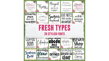 Fresh Type: 20 Stylish Fonts