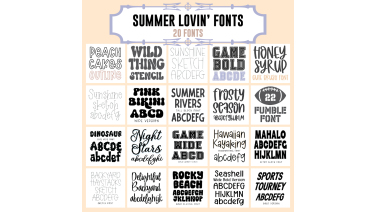 Summer Lovin’ Fonts