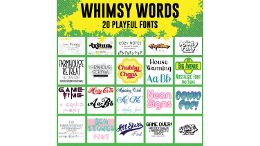 Whimsy Words: 20 Playful Fonts