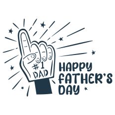 number one dad , happy father's day