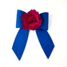 Bow with Rose Center
