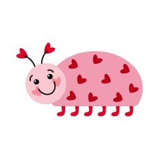 Ladybug With Hearts