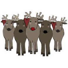 Rudolph and friends print & cut
