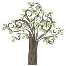 whimsical Tree print and cut