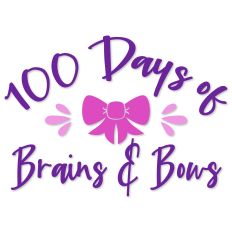 100 Days of Brains and Bows, School Hair Bow