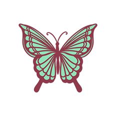Layered Butterfly Silhouette