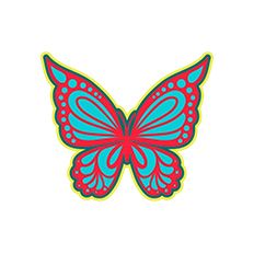 Layered Butterfly Silhouette