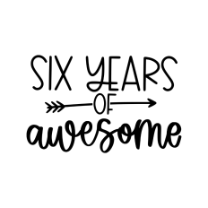 six years of awesome 6th birthday design