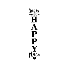 this is our happy place welcome sign