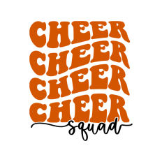 retro cheer squad design