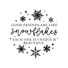 Friends are like snowflakes christmas ornament