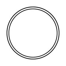 Double circle frame