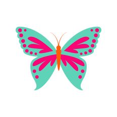Layered Butterfly Silhouette
