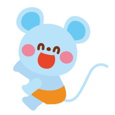 mouse sitting in swimsuit