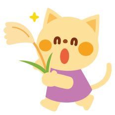 cat with otsukimi