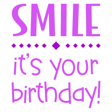 Whimsical Smile, It's Your Birthday Card Sentiment