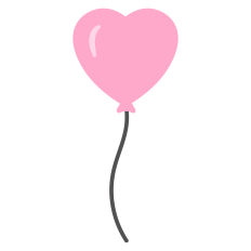 Heart Balloon for Valentine's Day
