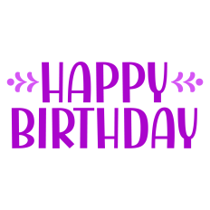 Happy Birthday Whimsical Sentiment for Cards