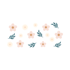 Daisy flowers cup wrap