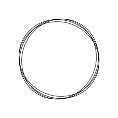 doodle sketch circle frame
