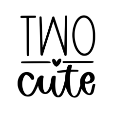 two cute 2nd birthday design