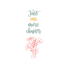 Just one more chapter bookmark design
