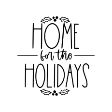 home for the holidays christmas ornament design