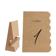 Table Number Shape With Easel