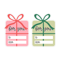 Print and Cut Christmas Gift Tags