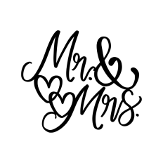 Mr and Mrs hearts