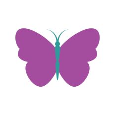 Layered Butterfly Silhouette