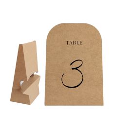 Table Number Shape With Easel