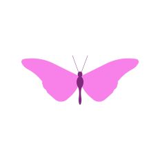 Layered Butterfly Silhouette