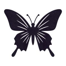 Silhouette butterfly