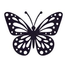 Silhouette butterfly