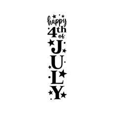 Happy 4th July porch leaner sign 