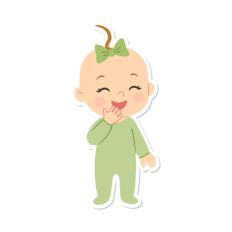 baby in green