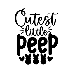 cutest little peep easter design