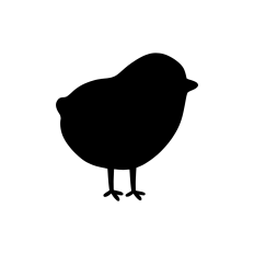 baby chick silhouette