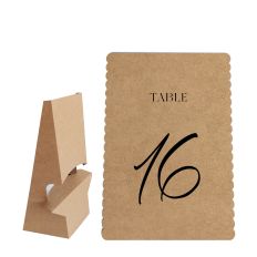 Table Number Shape With Easel