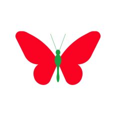 Layered Butterfly Silhouette