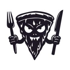 Scary pizza