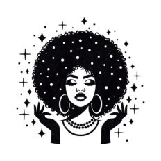 Afro woman