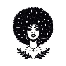 Afro woman