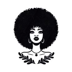 Afro woman